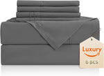 CozySmile King Size Sheet Set - Luxury 4 Piece Silky Soft & Breathable Cooling Sheets for King Size Bed, 16" Deep Pocket Easy Care Bed Sheet Set Wrinkle Free Bedding Sheet and Pillowcase Set, Black - Image 13