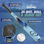 Spalding youth baseball plastic bat with non-slip grip detail