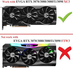 inRobert replacement GPU fan back sticker showing DC 12V 0.55A power ratings
