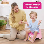 Bright Starts potty chair in a home bathroom setting