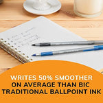 BIC Round Stic Grip pen stack display
