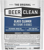 Concentrated glass cleaning powder for manual three-sink systems