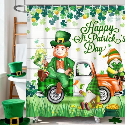 Close up view of the reinforced top metal eyelets on the green clover Irish theme curtain