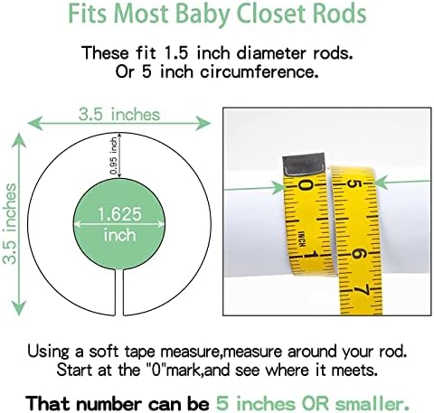 Pro Goleem nursery closet organizers hanging on a rod
