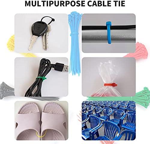 High toughness self locking fastener straps used outdoors for organizing garden mesh and plants