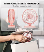 JZCreater mini personal fan packaging box showcasing the authentic product specifications