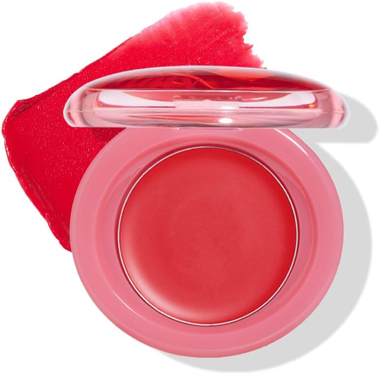 Etude Fruity Lip & Cheek Blur Balm - Sheer Tinted, Moisturizing Cream Balm with Puff, Hydrating Multi-Use Lip & Cheek Color #5 Plump Raspberry 2.3g - Image 12