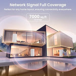 Side profile view of the premium high-speed imported home internet mesh hardware showcasing its clean geometric form factor.