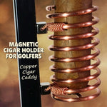 Magnetic Cigar Holder for Golf Cart, Solid Copper Construction, Fits Any Cigar Length, Golf Cart Accessory - Image 3