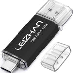 128GB USB 3.0 Flash Drive Thumb Drives Jump Drive Storage Memory Stick Type-C/USB 2 in 1 -Black - Image 14