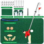 Wassteel mini golfer on a stick with club accessories
