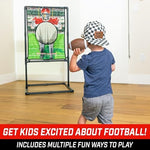GoSports portable arcade style football game being assembled without tools
