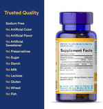 Authentic imported USA packaging of Puritan's Pride immune system support supplement on a clean background