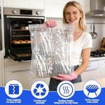 Wiping away loosened grease easily with the provided brush.