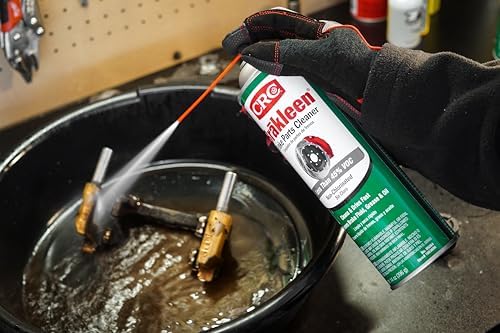 Authentic USA imported CRC brake cleaner cans in packaging
