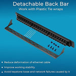 Side view of Rapink Cat6 pass through patch panel showcasing slim metal frame construction