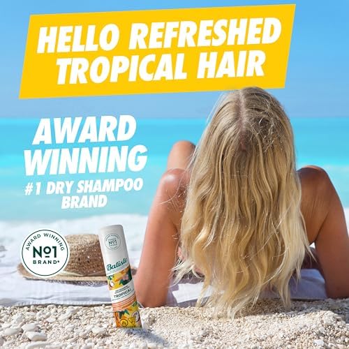 Batiste tropical dry shampoo nozzle spray top view
