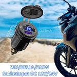 Qidoe premium aluminum motorcycle accessory din plug for touring bikes