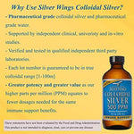 Natural Path Silver Wings pharmaceutical grade deionized water formula liquid supplement side angle