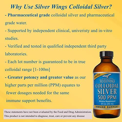 Natural Path Silver Wings pharmaceutical grade deionized water formula liquid supplement side angle