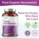 Purity Labs supplement label showing Japanese Knotweed source