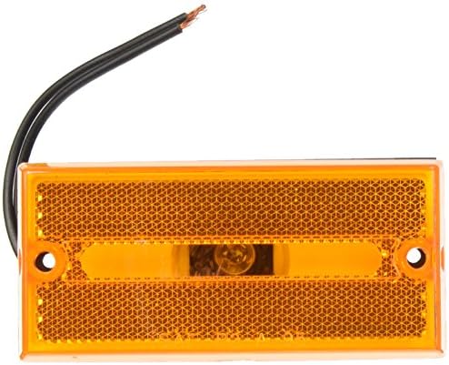 Peterson V132A side marker light angled view highlighting heavy duty plastic housing.