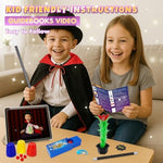 Magic Kit, Magic Tricks for Kids, Magic Set Includes Magic Wand Magician Costume, Pretend Play with Instruction for Kid Beginners, Christmas Halloween Birthday Gift Toys for Boys Girls Age 6-12 - Image 7