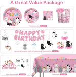 Yingoto cat party cupcake toppers and cake decorations