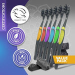 GuruNanda 6-count manual toothbrush set packaging