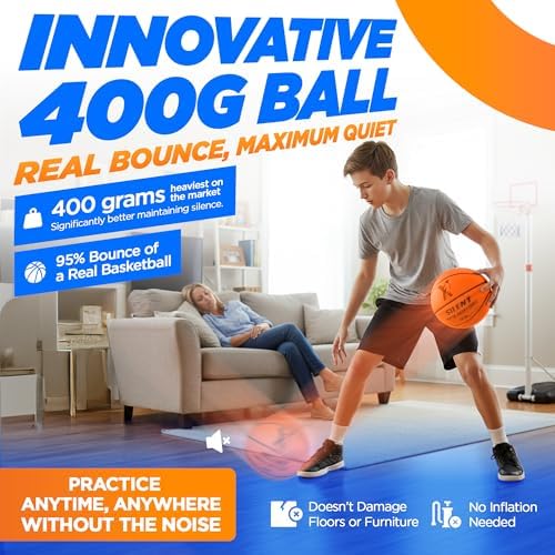 YGA Sports foam basketball showing deep grooves and grip