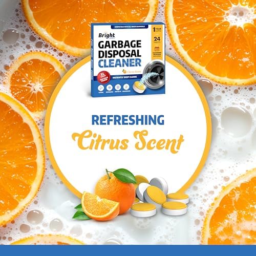 Bright Choice kitchen sink freshener tablets on kitchen counter