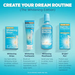 Plant and mineral based teeth whitening rinse for removing coffee and tea stains