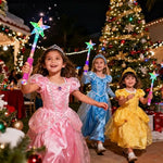 Child playing with PartyFrenzy princess light up wand
