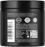 Terra Elmnt natural microalgae astaxanthin bottle side showing non-GMO and gluten-free certifications