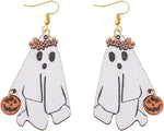 Pingyongchang spooky drop earrings lifestyle shot for Halloween eve