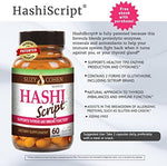 Script Essentials HashiScript Thyroid and Immune Support 60 capsules front view showing original label