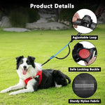 Lievuiken hands free leash heavy duty metal buckle with three hundred sixty degree rotation.