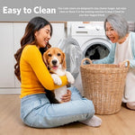 MidWest Homes for Pets crate cover attached to a double door metal kennel.