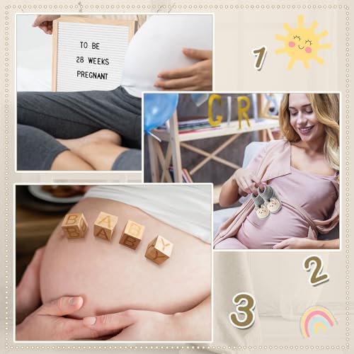 Bee flat lay pregnancy reveal theme for social media announcements