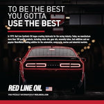 Red Line 80401 synthetic lubricant jar label detail