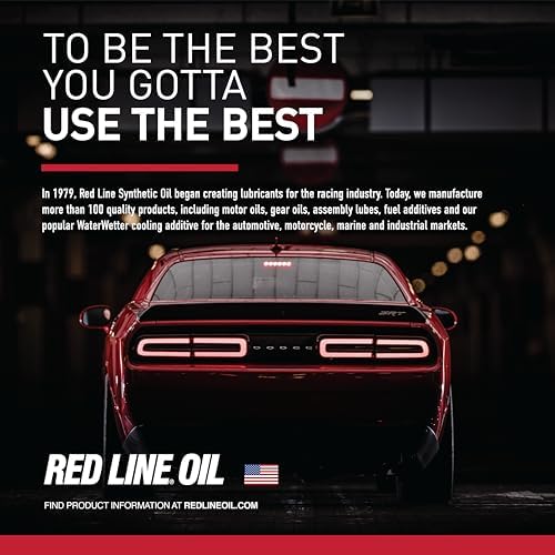 Red Line 80401 synthetic lubricant jar label detail