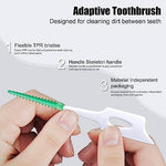 Ndzefan silicone interdental brush head detailing the gentle textured design for safe gum massaging.