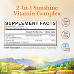 Vitalitown Vitamin D3 K2 supplement label details
