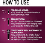 Schwarzkopf keratin infused permanent dye box top illustrating the deep red black multi dimensional shade
