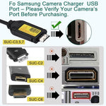 Durable black digital camera data cable extended on a plain surface.