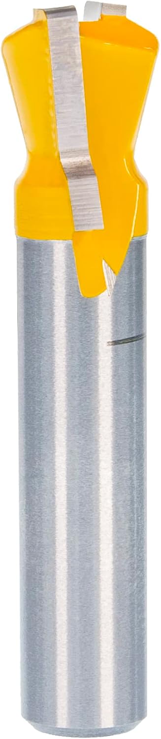 Microjig 14-degree cutting profile and carbide edge close up