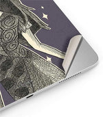 Rear view of iPad 11th Gen with Jack and Sally art skin applied