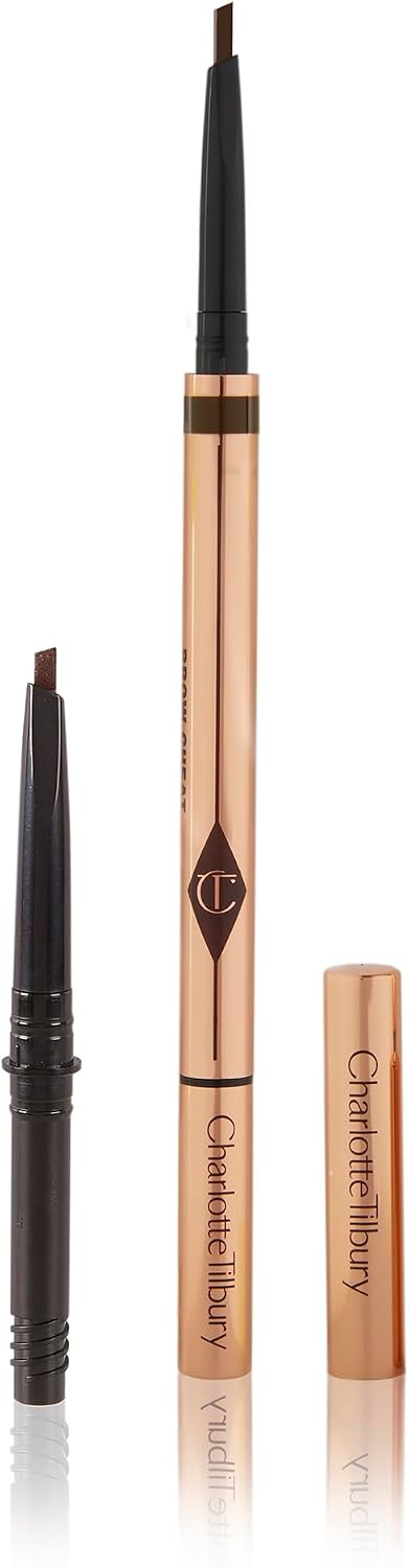 Charlotte Tilbury Brow Cheat rose gold metal packaging