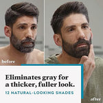 Just For Men beard coloring gel base and developer tubes with mixing tray