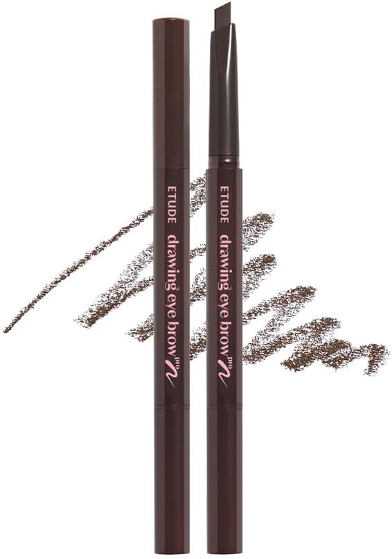 ETUDE Drawing Eye Brow, Eyebrow Pencil, Microblading, Long Lasting, Soft Textured Natural Daily Look, Korean Makeup, Beauty, Brown (0.008 Ounce) - Image 10